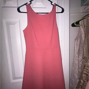 Express Coral Midi Dress
